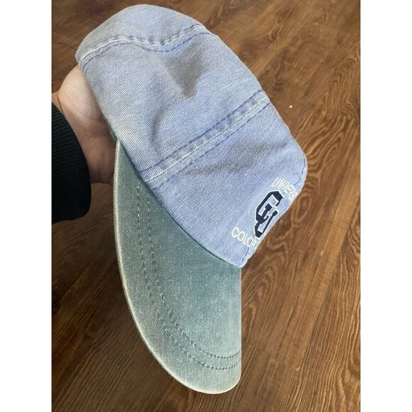 Colorado University Buffaloes Hat Cap Back One Size Gray Mens Leather Strap - Picture 6 of 6